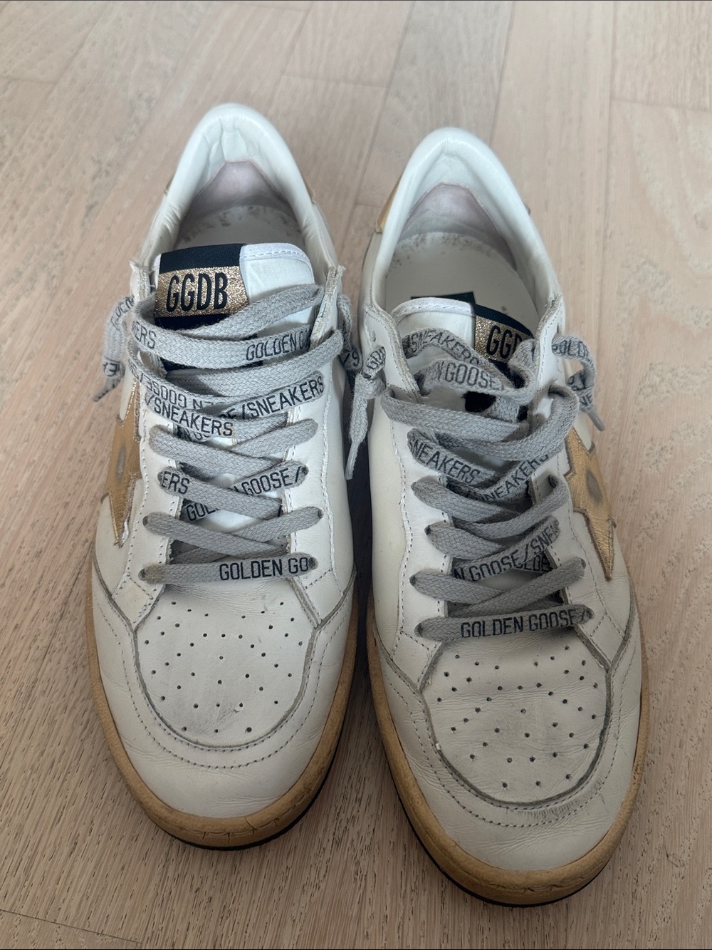 Golden Goose Ballstar with Silver Star Accent